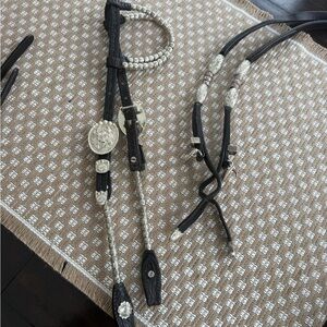 Billy Royal Bainbridge Double Ear Show Bridle and matching Reins